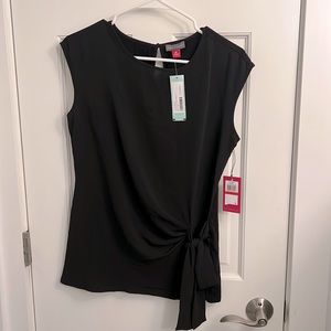 Black sleeveless top, Vince Camuto, XS, new with tags
